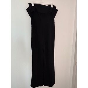 By The Way Black Off The Shoulder Wide Leg Jumpsuit Size Medium Evening Party
